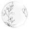 Smarty Had A Party 7.5" White w/Silver Antique Floral Round Dispos. Plastic Appetizer/Salad Plates (120 Plates), 120PK 927WHS-CASE - alternate 5